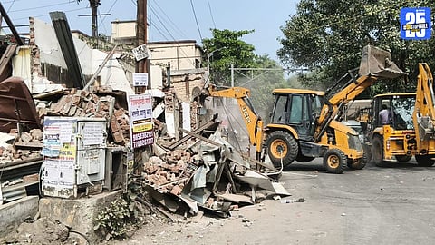 Joint Demolition Drive by Highway and PMC Departments  