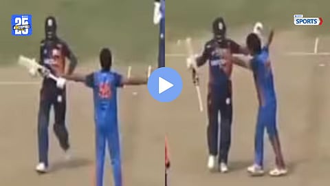 Hardik Pandya hugs Ravi Bishnoi moments after getting out
