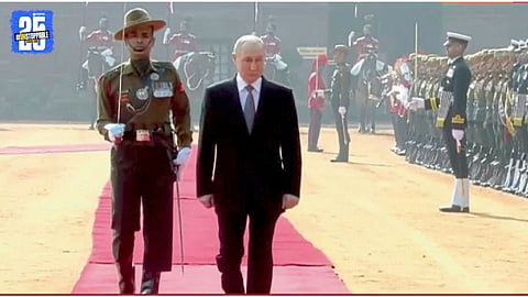 Lieutenant Colonel harshwardhan dhekane with Vladimir Putin