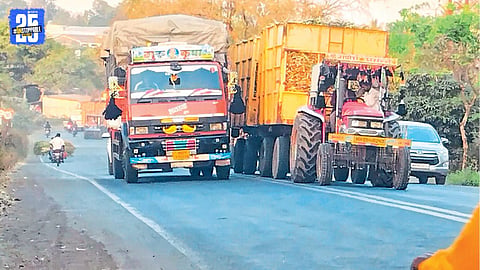 Heavy and illegal traffic