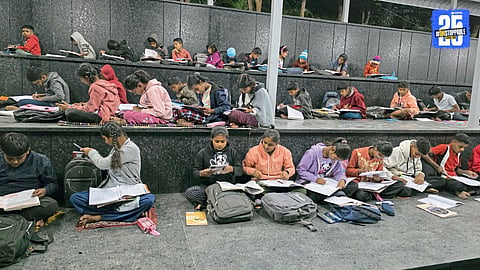 student Study in Crematorium in Adachiwadi village