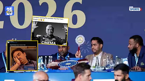 Akash Ambani’s reaction during IPL 2026 auction sparks viral memes as MI face pressure.