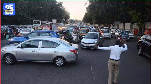 Traffic Diversions on Ahilyanagar Road for Vijaystambh Salutation Ceremony