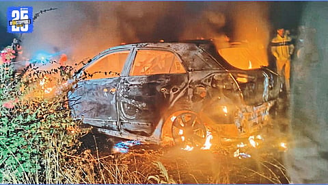 car burnt