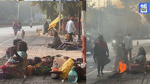 Homeless Encroachments Near Chaturshringi Temple Cause Public Distress