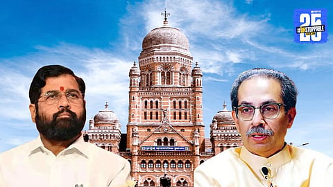 esakalEknath Shinde and Uddhav Thackeray 