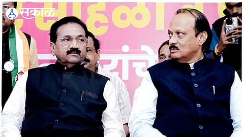 dr. rajabhau tanksale with ajit pawar