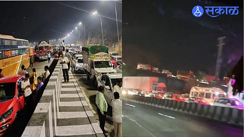 pune mumbai expressway traffic jam