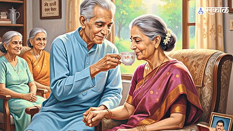 Mature Love Story from Old Age Home Shows True Meaning of Companionship