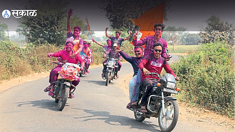 Rally after Zilla Parishad and Panchayat Samiti election result 