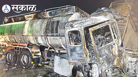 Fuel Tanker Fire Accident on Samruddhi Expressway
