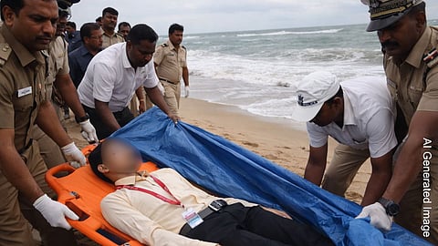 Maharashtra student drowned at Chennai Golden Beach