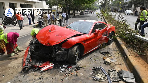 Hyderabad Jubilee Hills Ferrari Crash