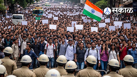 Dharwad Student Protest Over Karnataka Government Job Vacancies