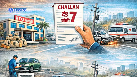 RTO officials conducting vehicle checks