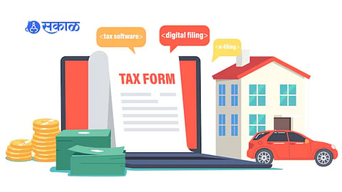 Officials collecting house tax