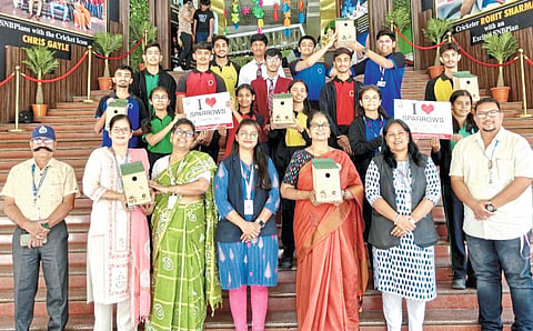 रहाटणी एसएनबीपीमध्ये
पक्षी संवर्धनाची जनजागृती