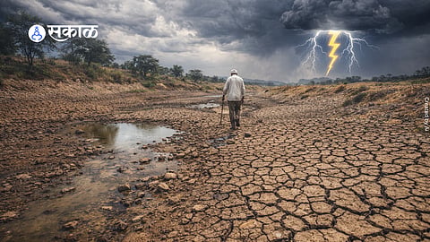 Dry riverbed water crisis 