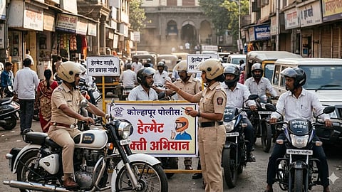 Kolhapur Police Helmet Rule