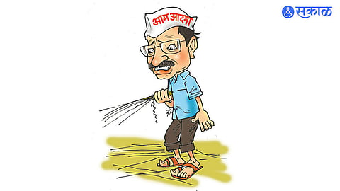 Political Satire: Kejriwal’s Quest for Missing MPs at Mota Bhai’s Doorstep