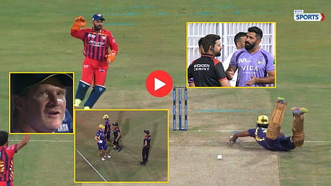Angkrish Raghuvanshi obstructing the field IPL 2026 controversy