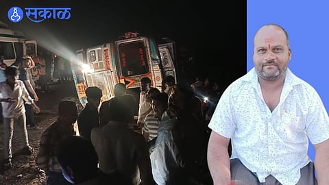 tanker and bike accident