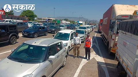 Anewadi toll traffic jam today