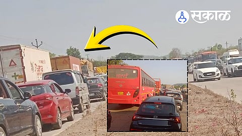 traffic jam Mumbai to Goa highway weekend