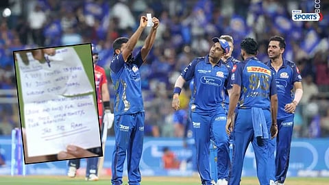 Raghu Sharma first IPL wicket emotional note message