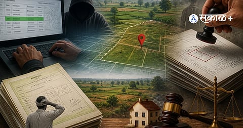 7/12 digital recoard and frauds of land
