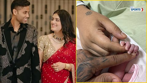 SURYAKUMAR YADAV AND DEVISHA SHETTY BLESSED WITH A BABY GIRL