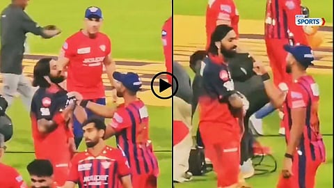 Krunal Pandya and Nicholas Pooran were involved in a heated exchange
