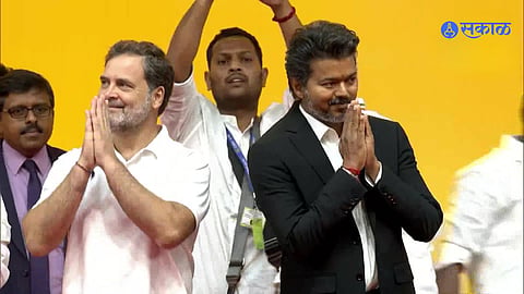 CM Thalapathy Vijay swearing in tamilnadu rahul gandhi