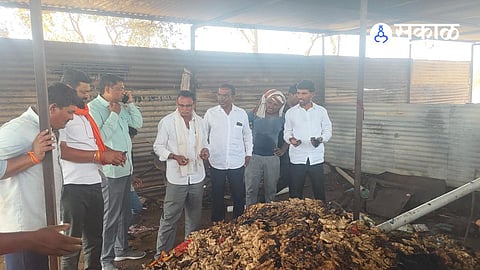 Massive Fire in Wangi Khurd: Short Circuit Destroys Farmer's Property