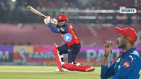 Priyansh Arya hits six on first ball against Mitchell Starc video