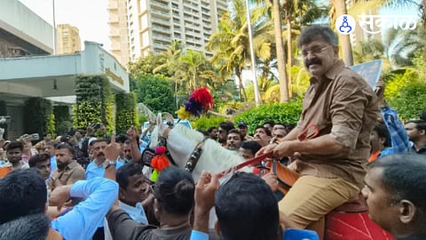 Jitendra Awhad Protest In Thane