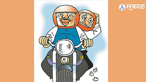 Austerity Drive: Nana-Saheb’s Bullet Ride to Mantralaya for Fuel Saving