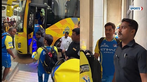 MS Dhoni, is travelling to stadium 