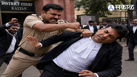 Kalyan Lawyer and Police Fight