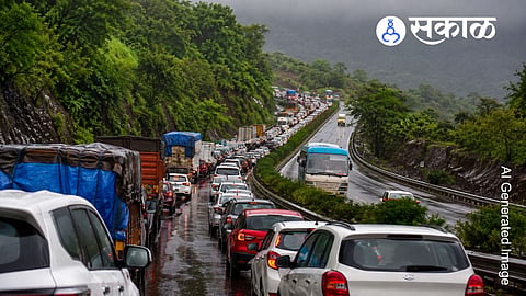Heavy traffic on Mumbai-Goa Highway before monsoon