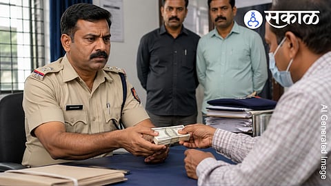 Why was Bhilwadi police constable suspended?