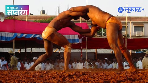 Traditional Indian Wrestling Mud Akhada