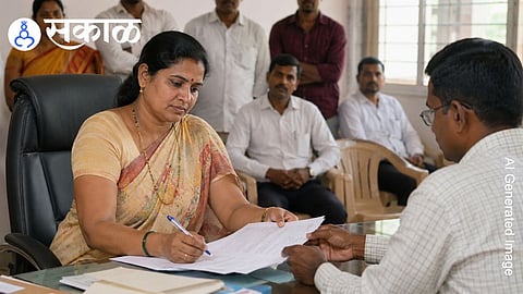 woman sarpanch bribery case in Sangli