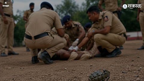 Police Mock Drill Accident in Ahilyanagar