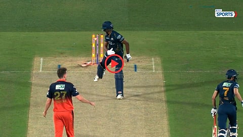 Sai Sudharsan Suffers Bizarre Hit-Wicket Dismissal