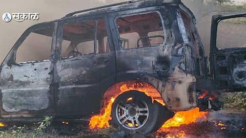 ZP member death car fire Rajasthan