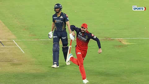 Virat Kohli celebration after shubman gill wickets