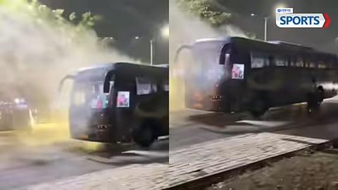 GT Bus Fire Incident After the Match in Ahmedabad