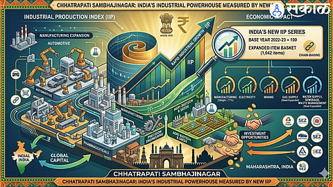 Chhatrapati Sambhajinagar: संभाजीनगरची औद्योगिक वाढ देशासमोर!; उत्पादन निर्देशांकाच्या नव्या मालिकेचा होणार फायदा