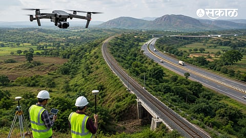 Kolhapur Belagavi Railway Line Drone Survey
